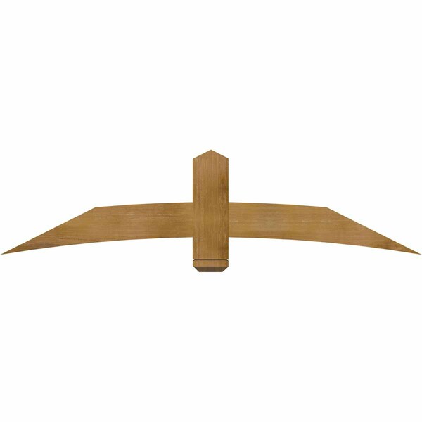 Ekena Millwork Bellingham Rough Sawn Timber Gable Bracket, Western Red Cedar, 72"W x 18"H x 4"D x 6"F, 6/12 Pitch GBW072X18X0406BEL00RWR - main